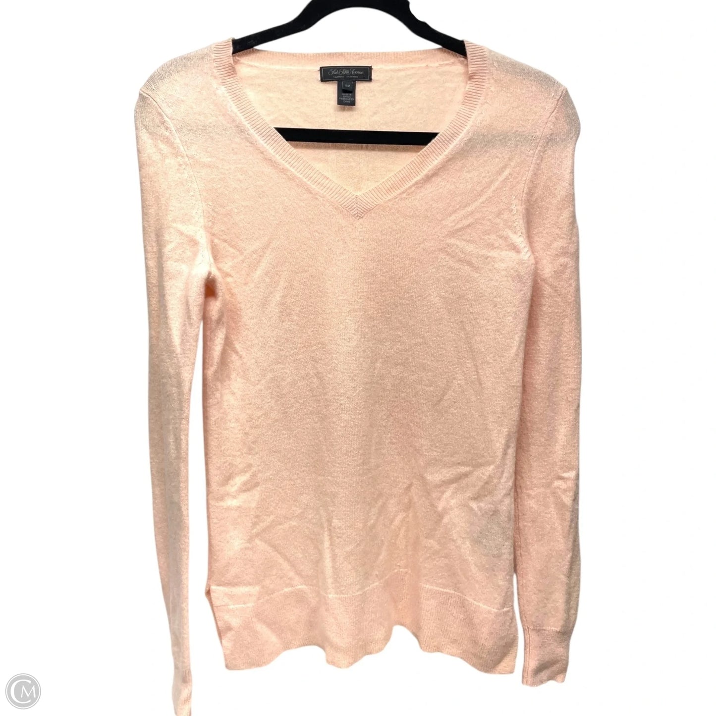 Cashmere Sweater By Saks Fifth Avenue In Pink, Size: Sp