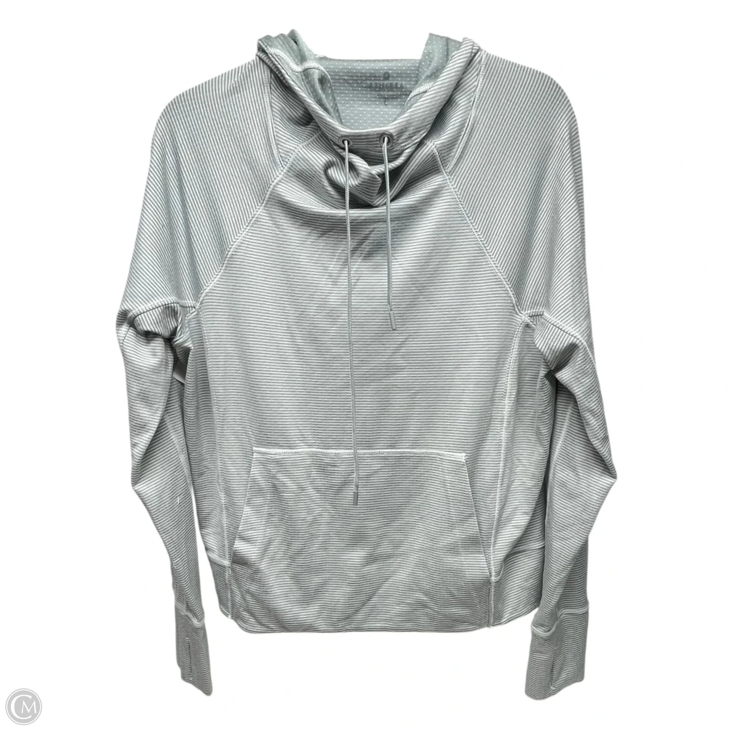 Athletic Sweatshirt Hoodie By Athleta In Grey, Size: L