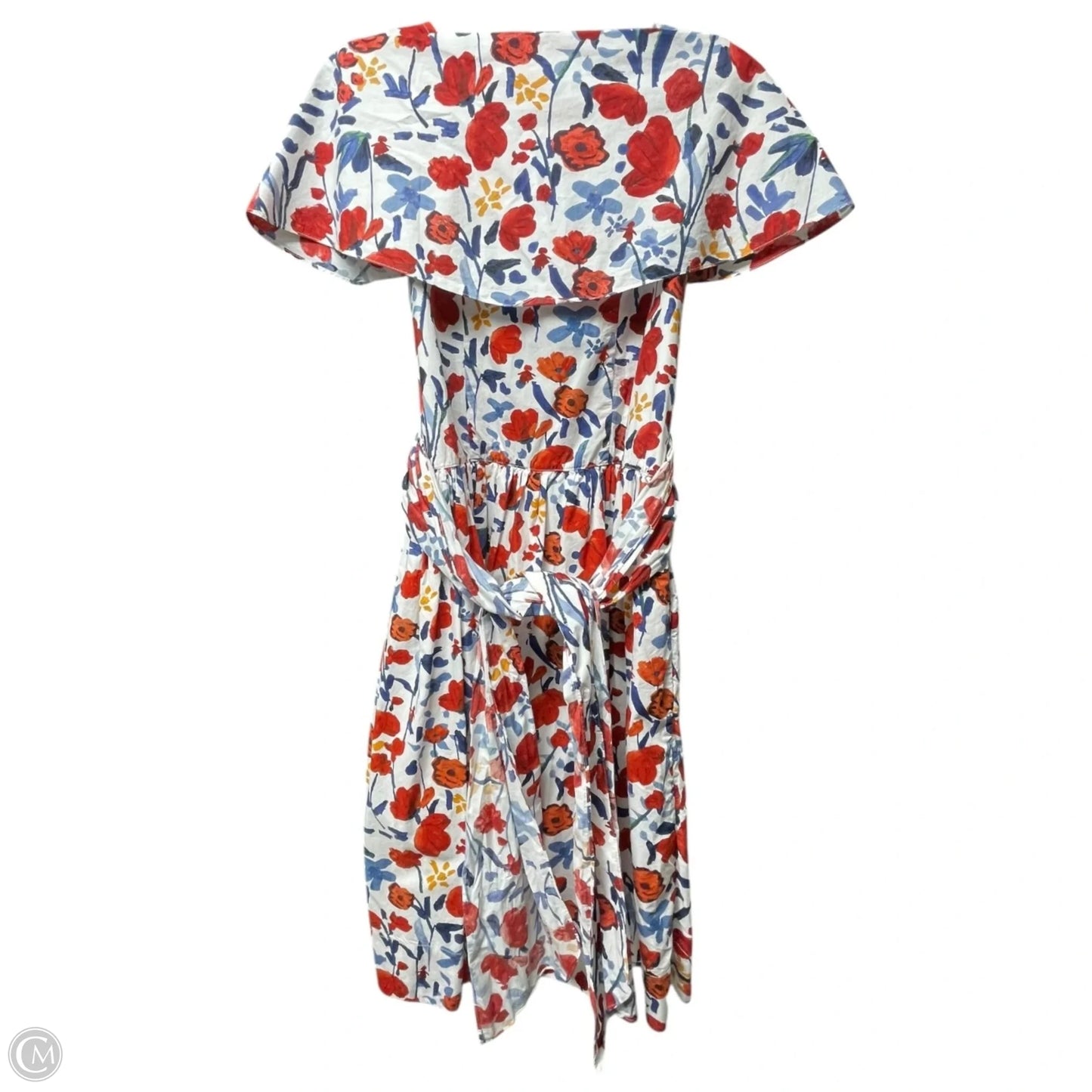 Dress Casual Midi By BURU In Blue & Red & White, Size: S