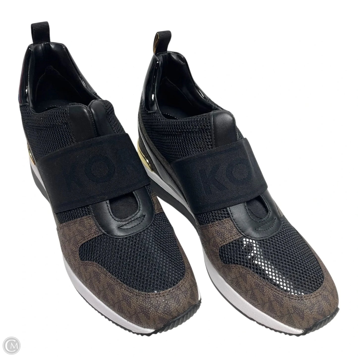 Shoes Sneakers By Michael By Michael Kors In Brown & White, Size: 10