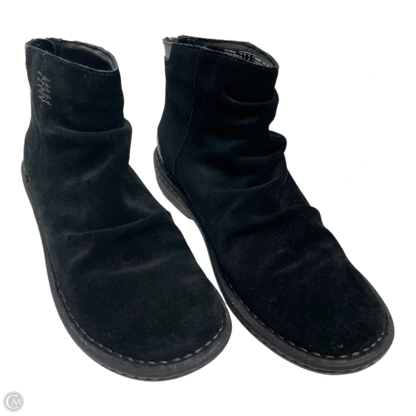 Boots Ankle Flats By Clarks In Black, Size: 8