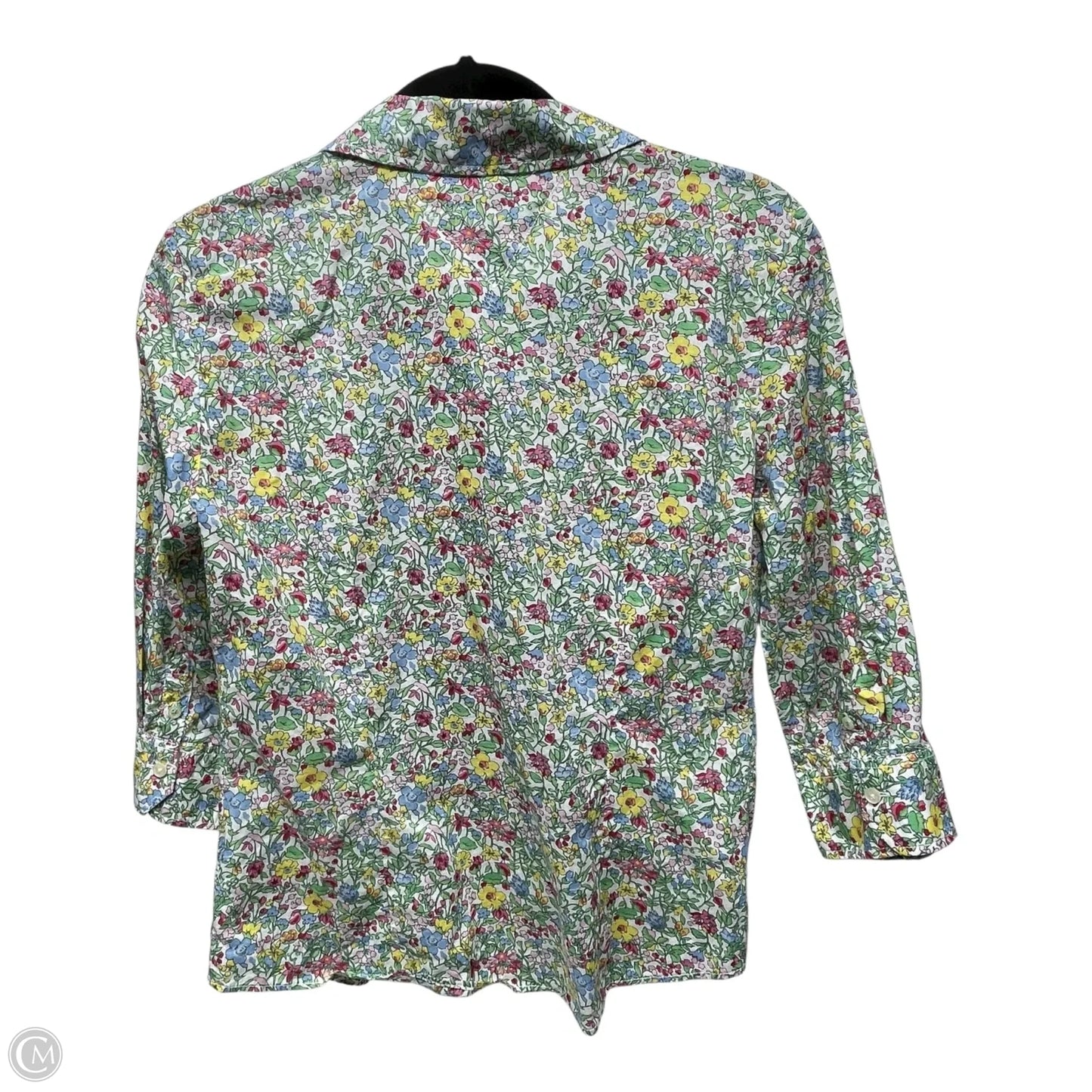 Top Long Sleeve By Tommy Hilfiger In Floral Print, Size: Sp
