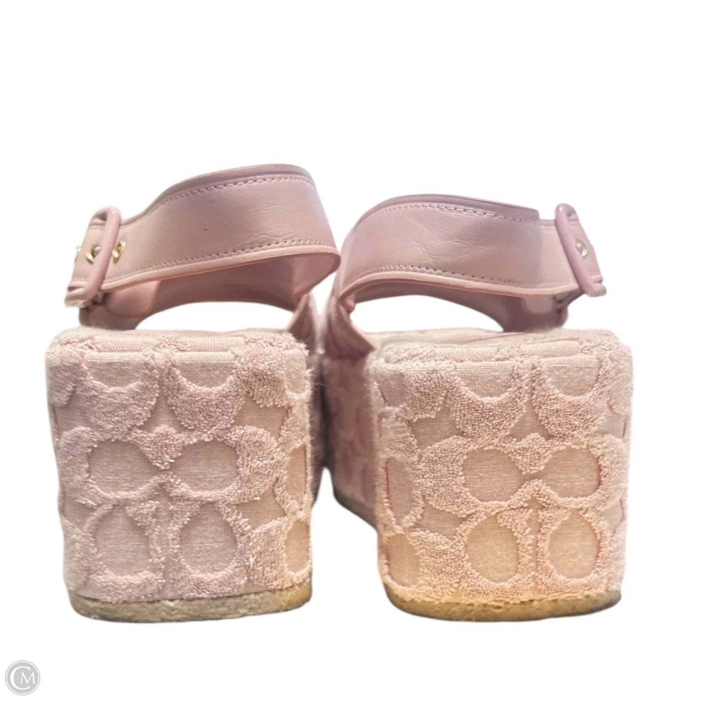 Sandals Designer By Coach In Pink, Size: 6.5