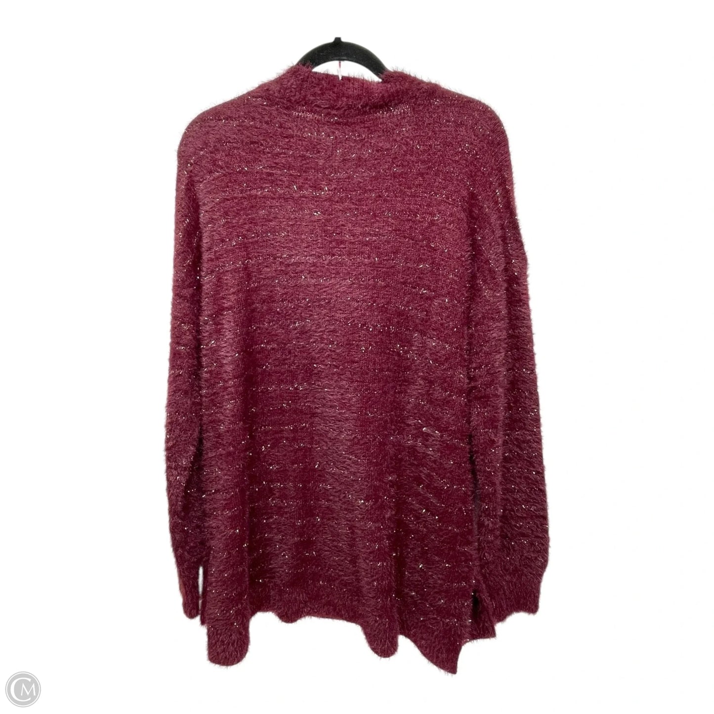 Sweater By International Concepts In Maroon, Size: L