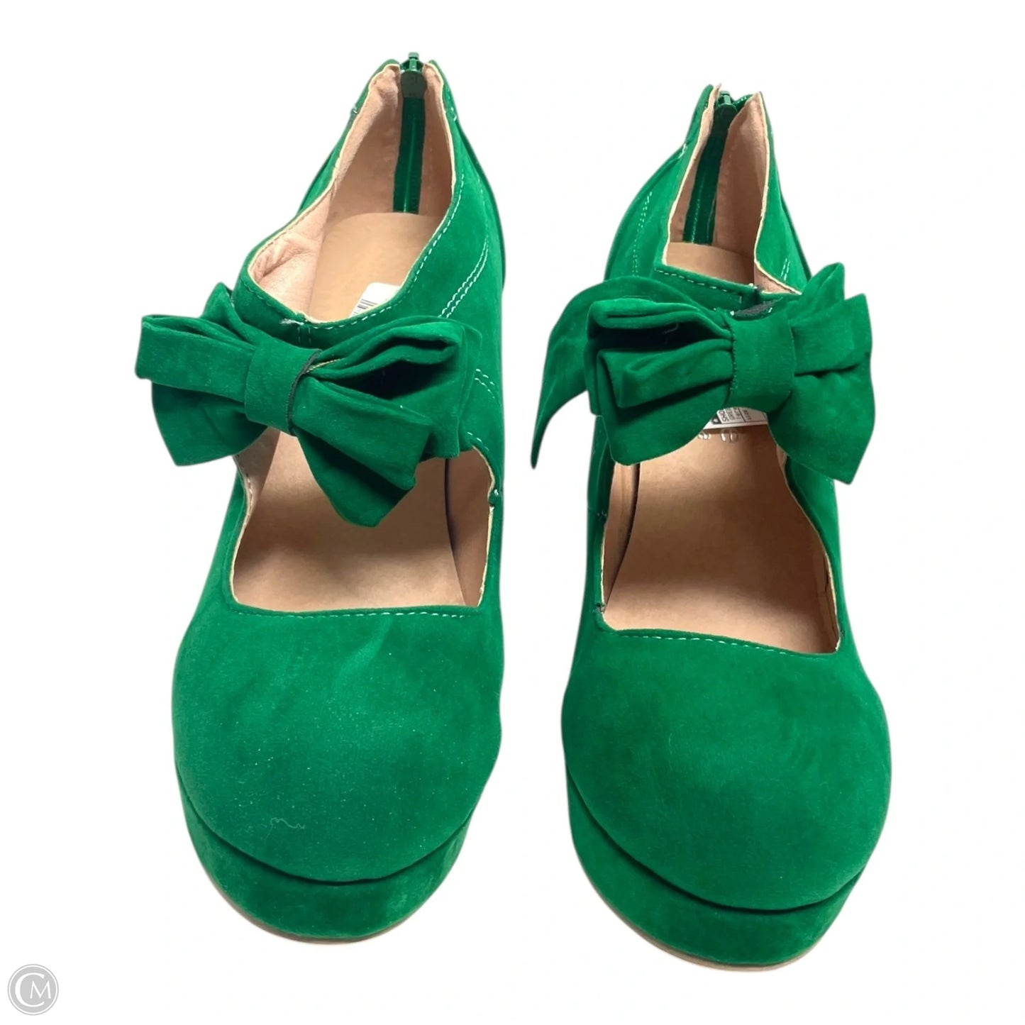 Shoes Heels Stiletto By Clothes Mentor In Green & Tan, Size: 7.5