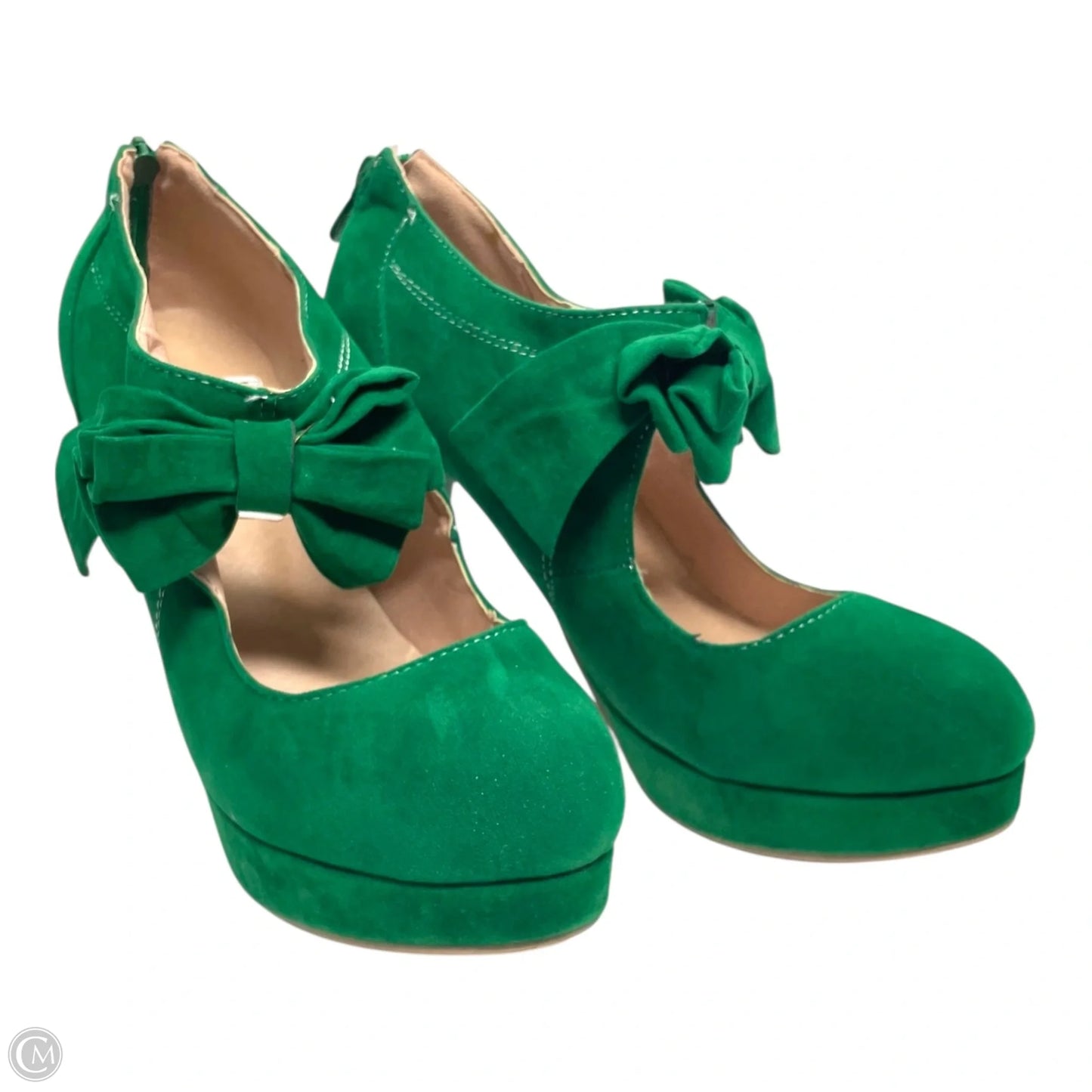 Shoes Heels Stiletto By Clothes Mentor In Green & Tan, Size: 7.5