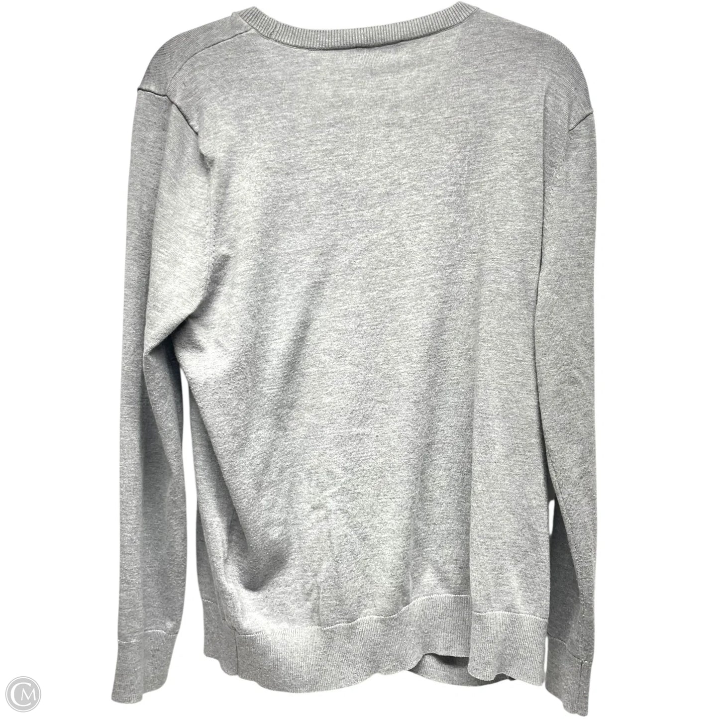 Sweater By Dkny In Grey & Pink, Size: Xl
