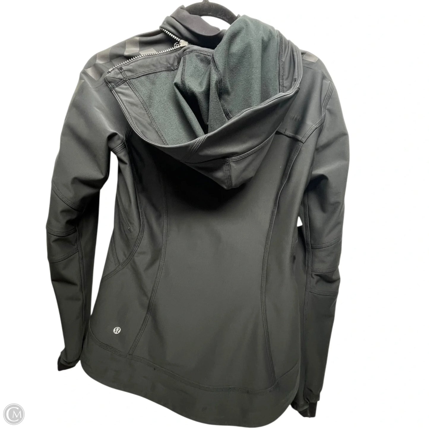 Athletic Jacket By Lululemon In Black, Size: 6