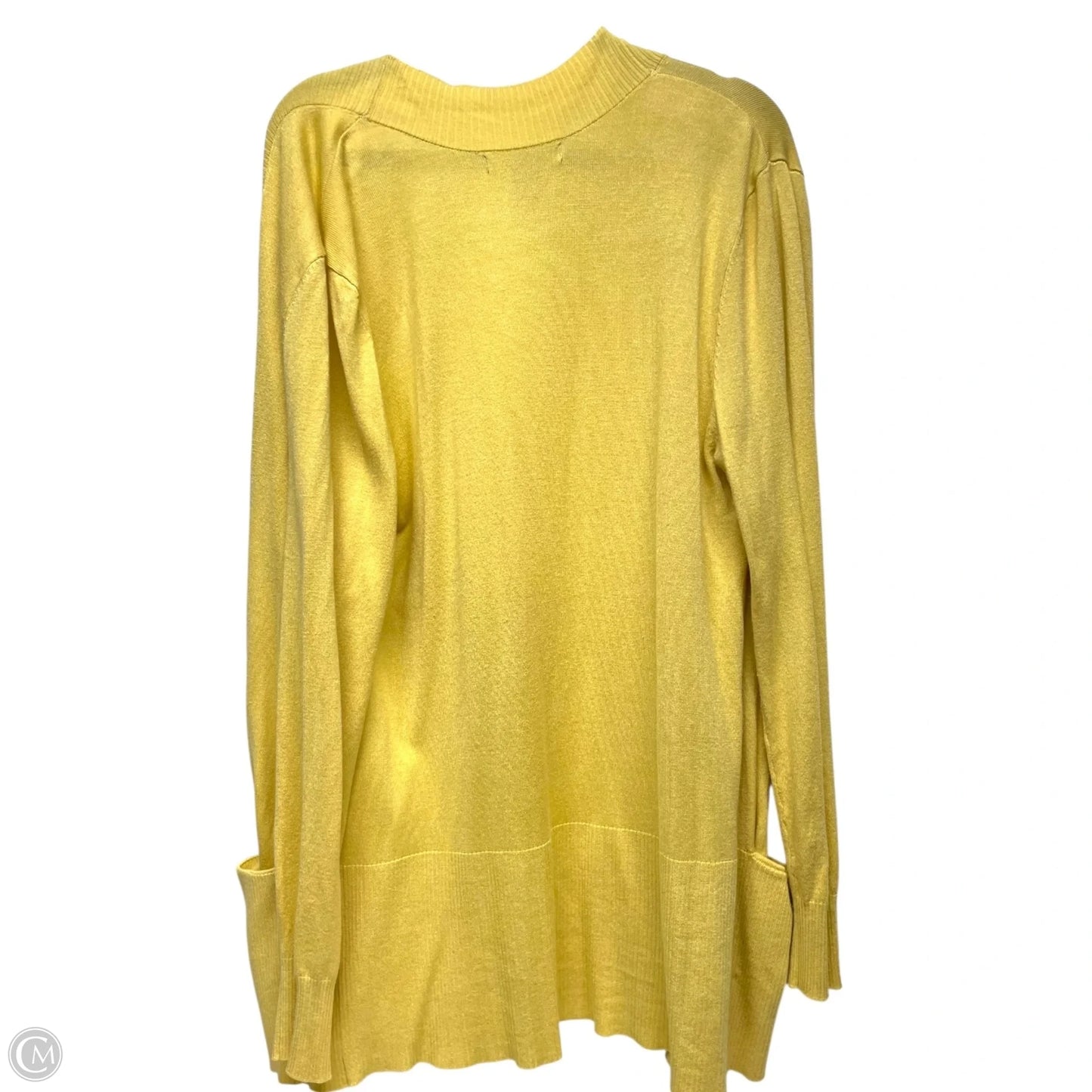 Cardigan By Joan Vass In Yellow, Size: M