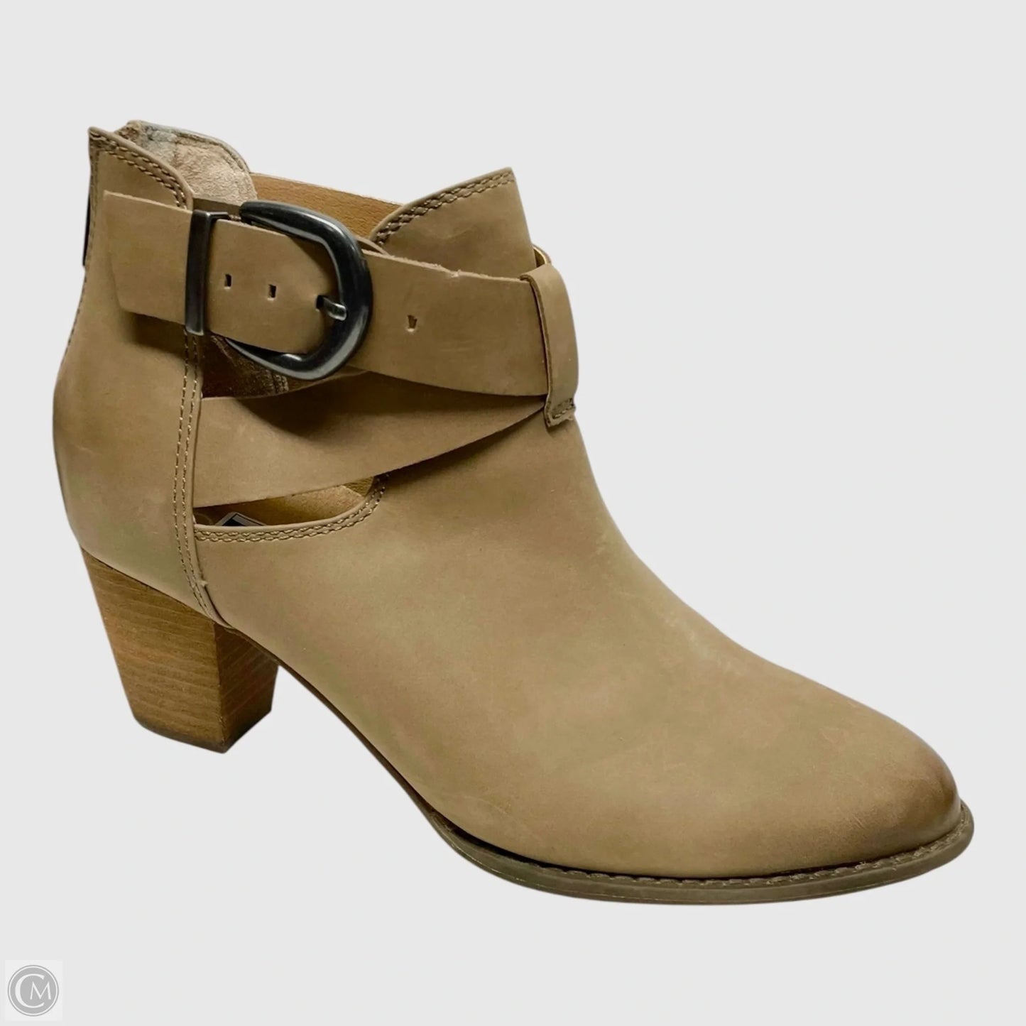 Boots Ankle Heels By Vionic In Beige, Size: 9.5