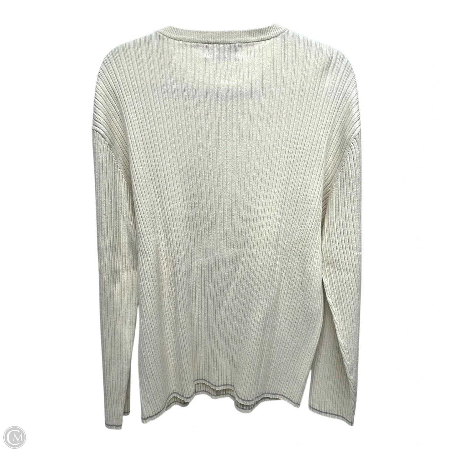 Sweater By Express In White, Size: L