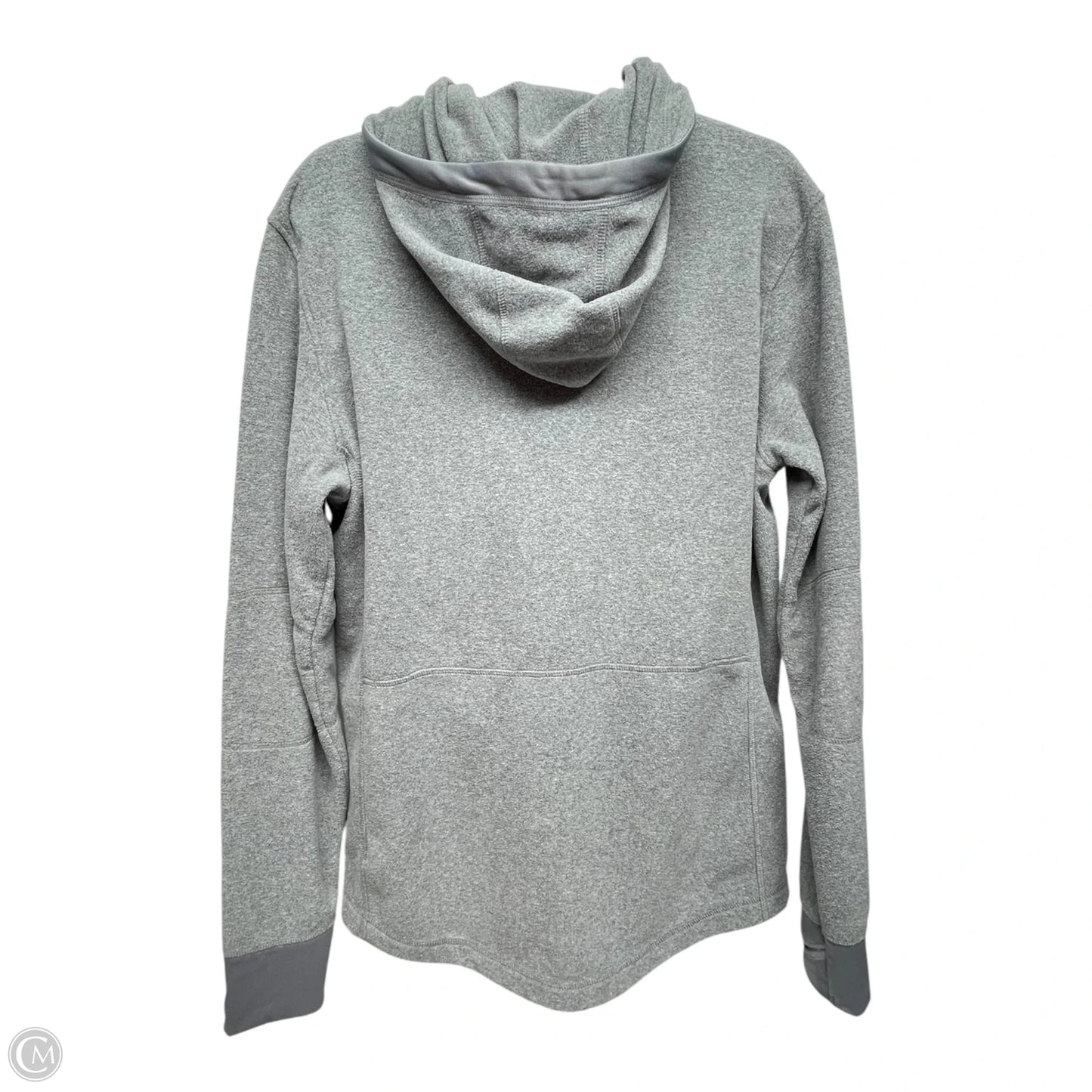 Athletic Sweatshirt Hoodie By H&m In Grey, Size: M