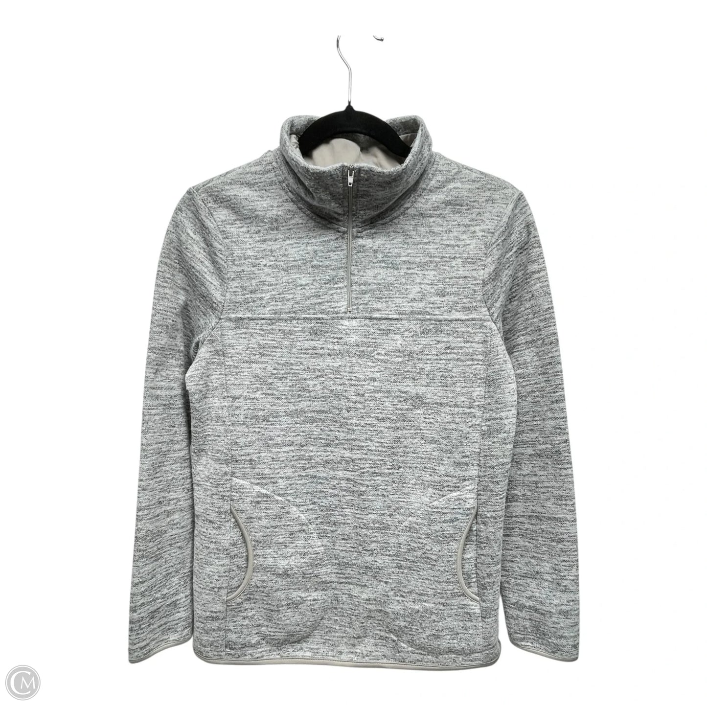Sweatshirt Collar By Clothes Mentor In Grey, Size: S