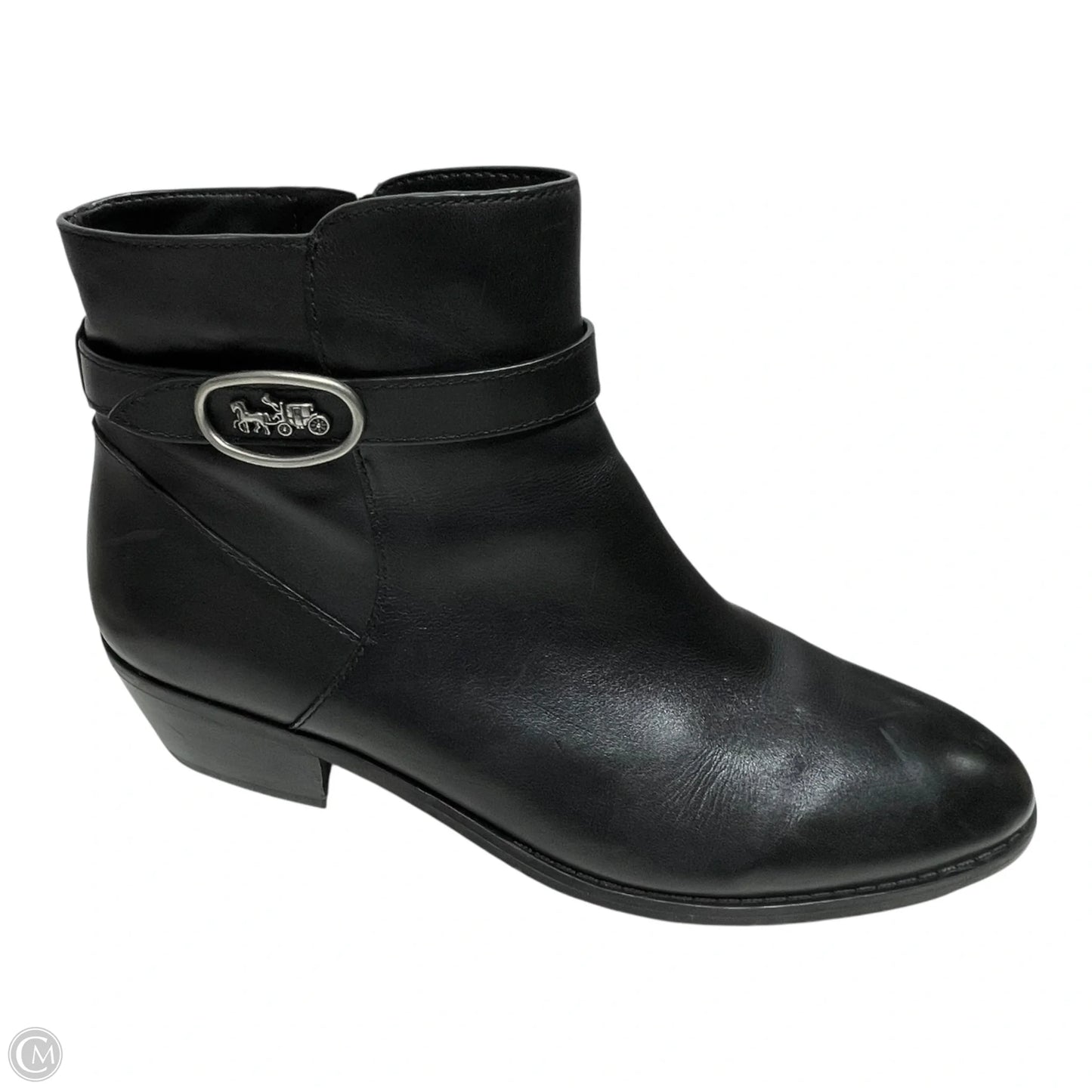 Boots Designer By Coach In Black, Size: 9.5