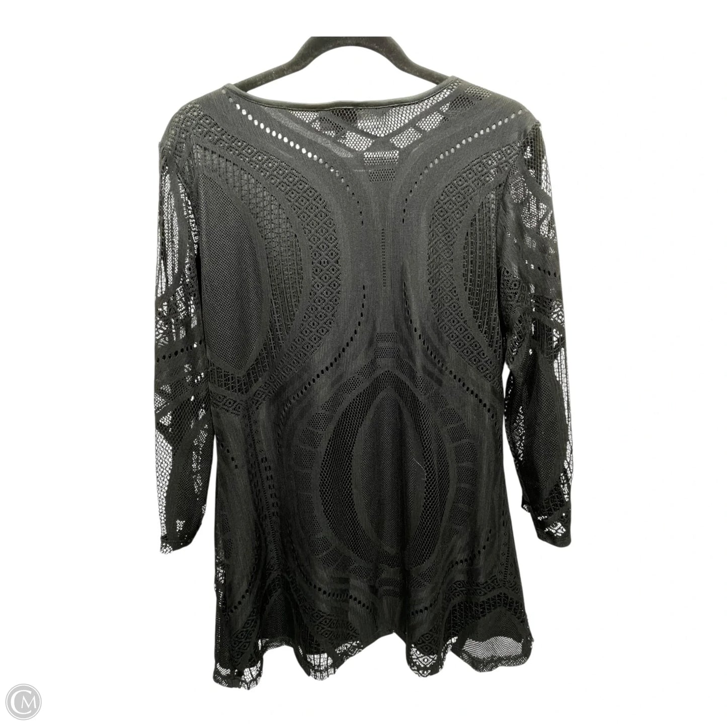 Tunic Long Sleeve By FROM THE HEART In Black, Size: L
