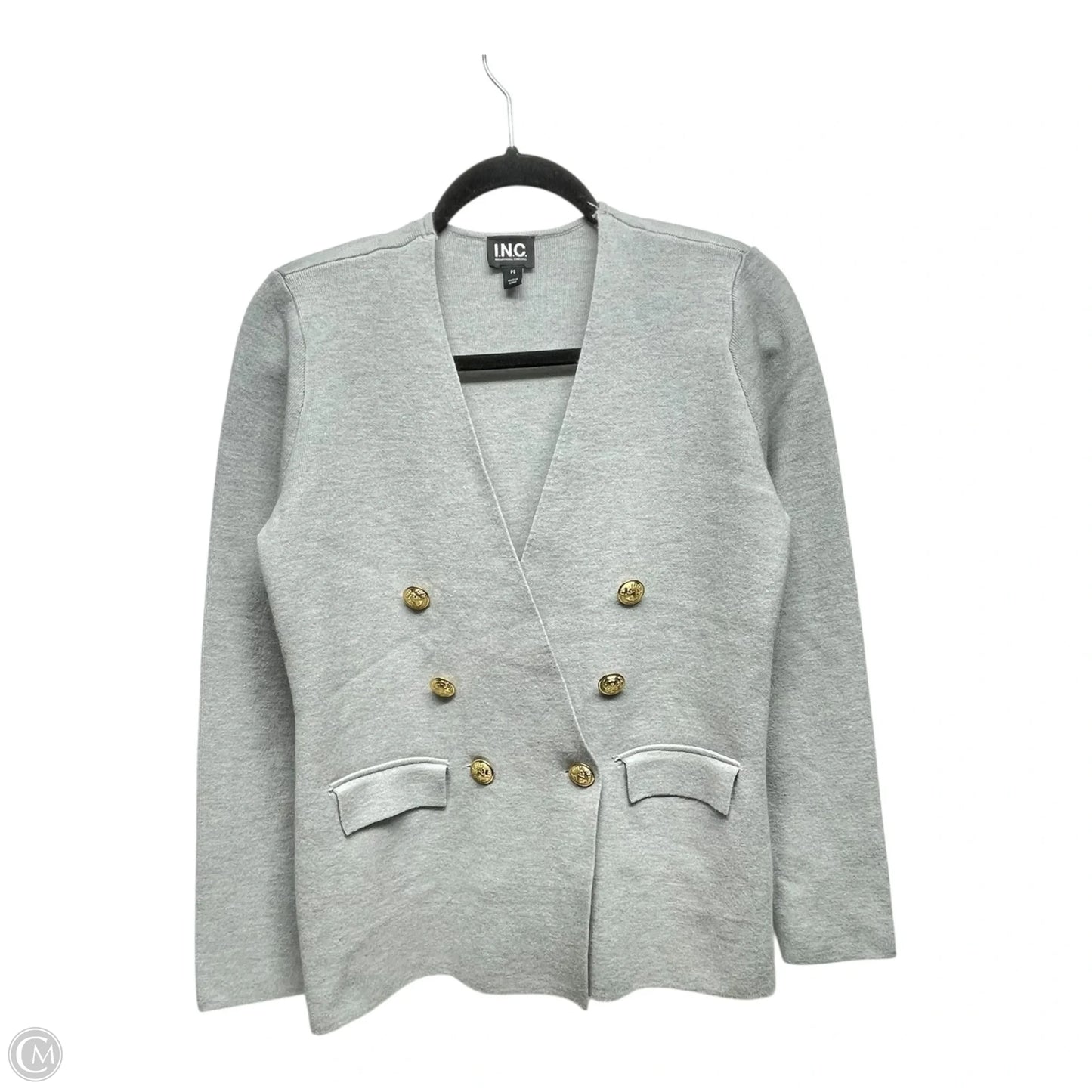 Blazer By Inc In Gold & Grey, Size: Sp