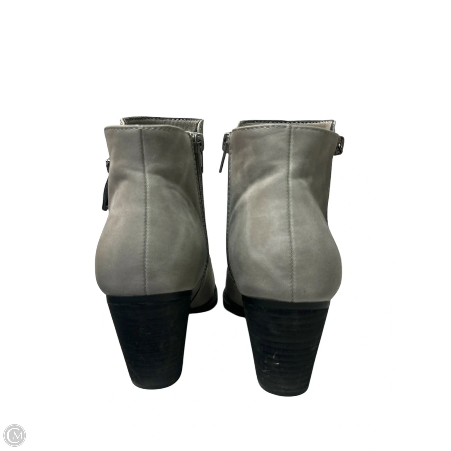 Boots Ankle Heels By anjoufemme In Grey, Size: 6