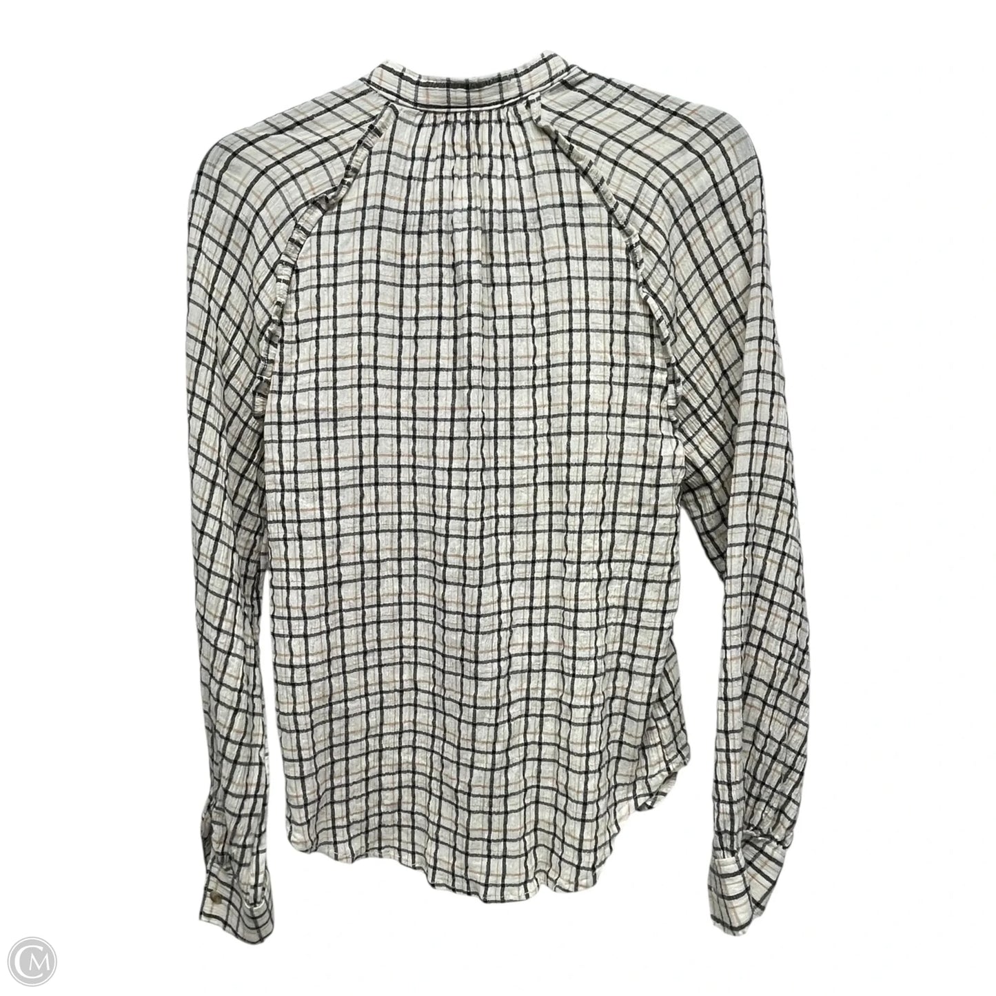Top Long Sleeve By Pilcro In Plaid Pattern, Size: M