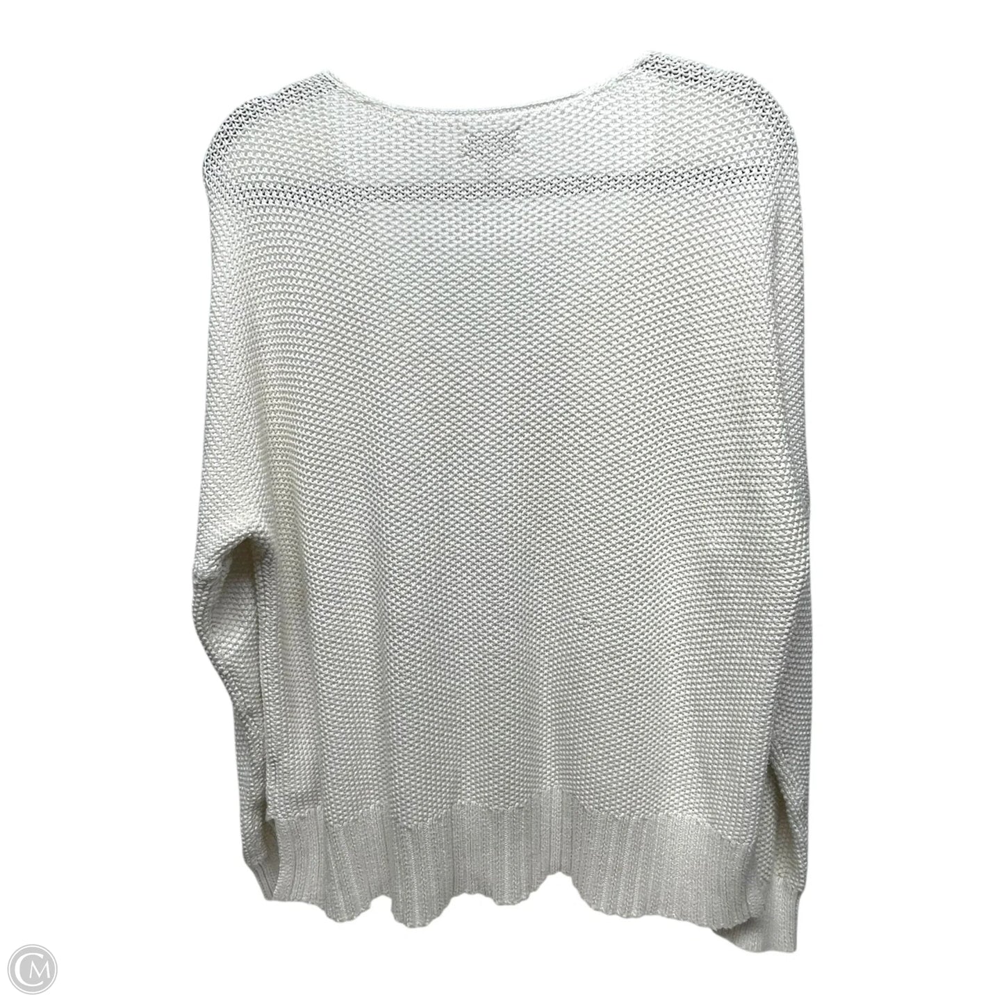 Sweater By Lucky Brand In White, Size: L