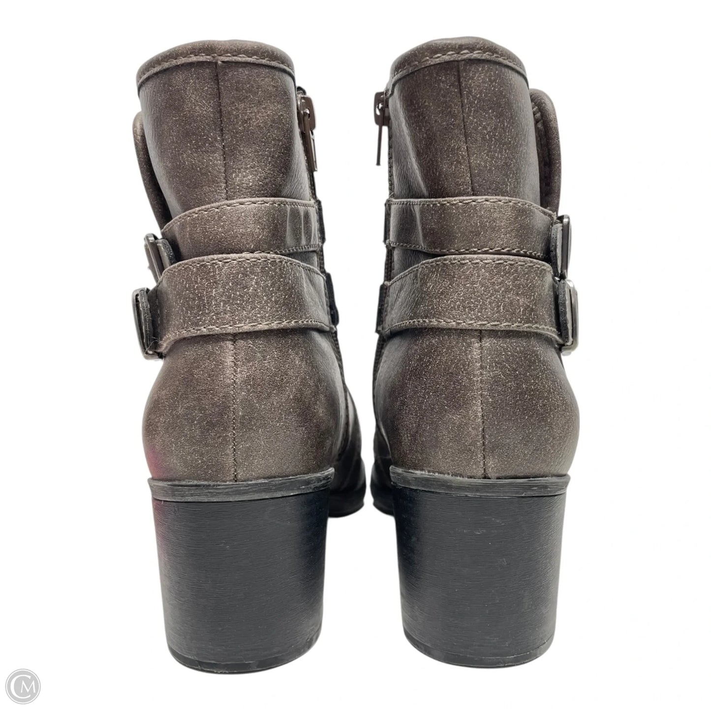 Boots Ankle Heels By Natural Soul In Taupe, Size: 8.5