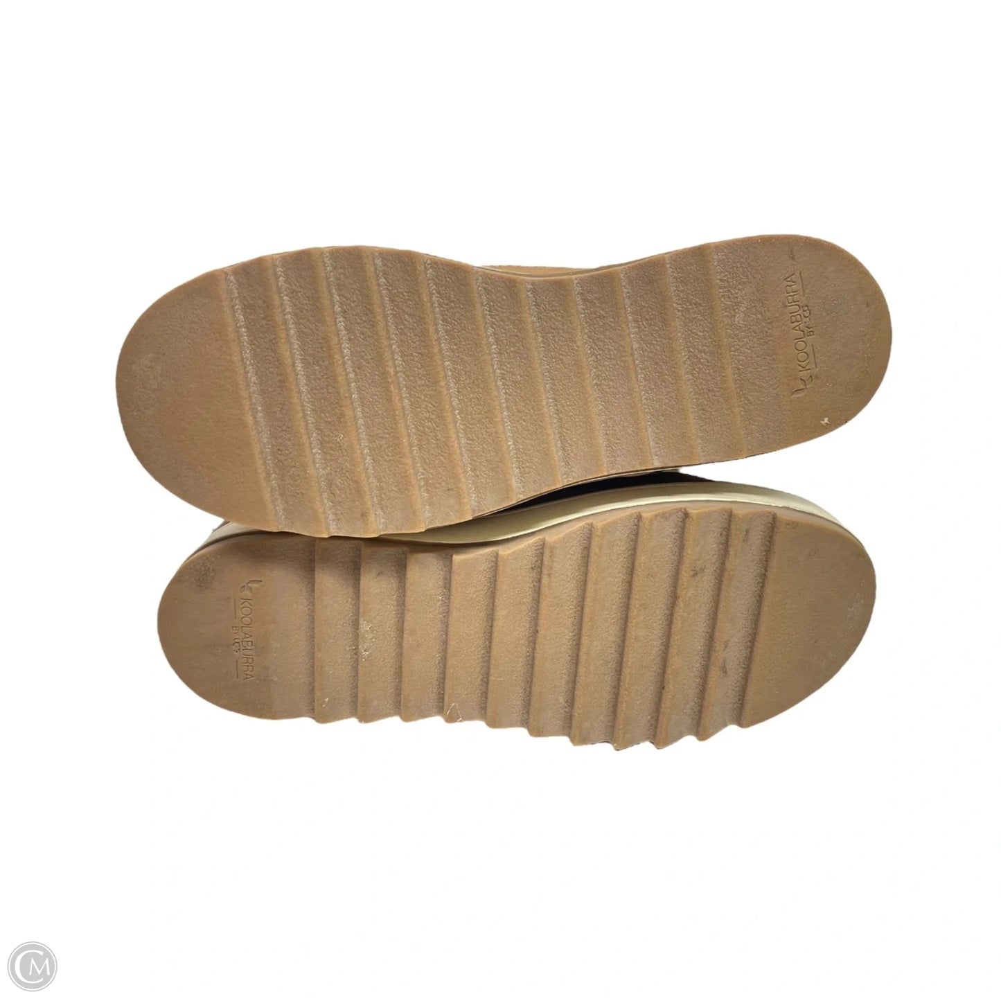 Boots Snow By Koolaburra By Ugg In Tan & White, Size: 7