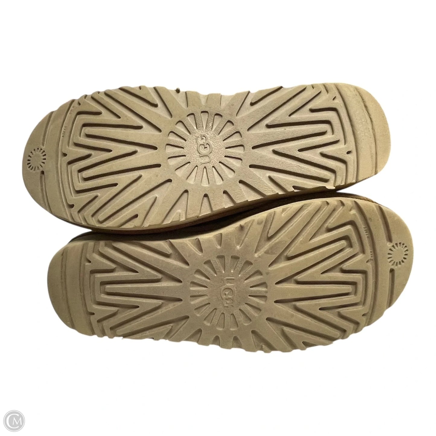 Boots Designer By Ugg In Tan & White, Size: 6