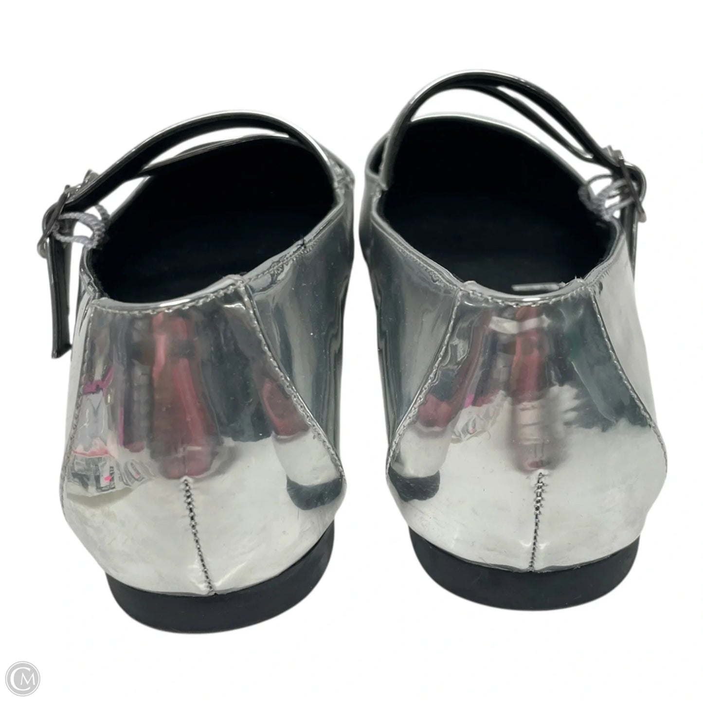 Shoes Flats By Steve Madden In Silver, Size: 8.5