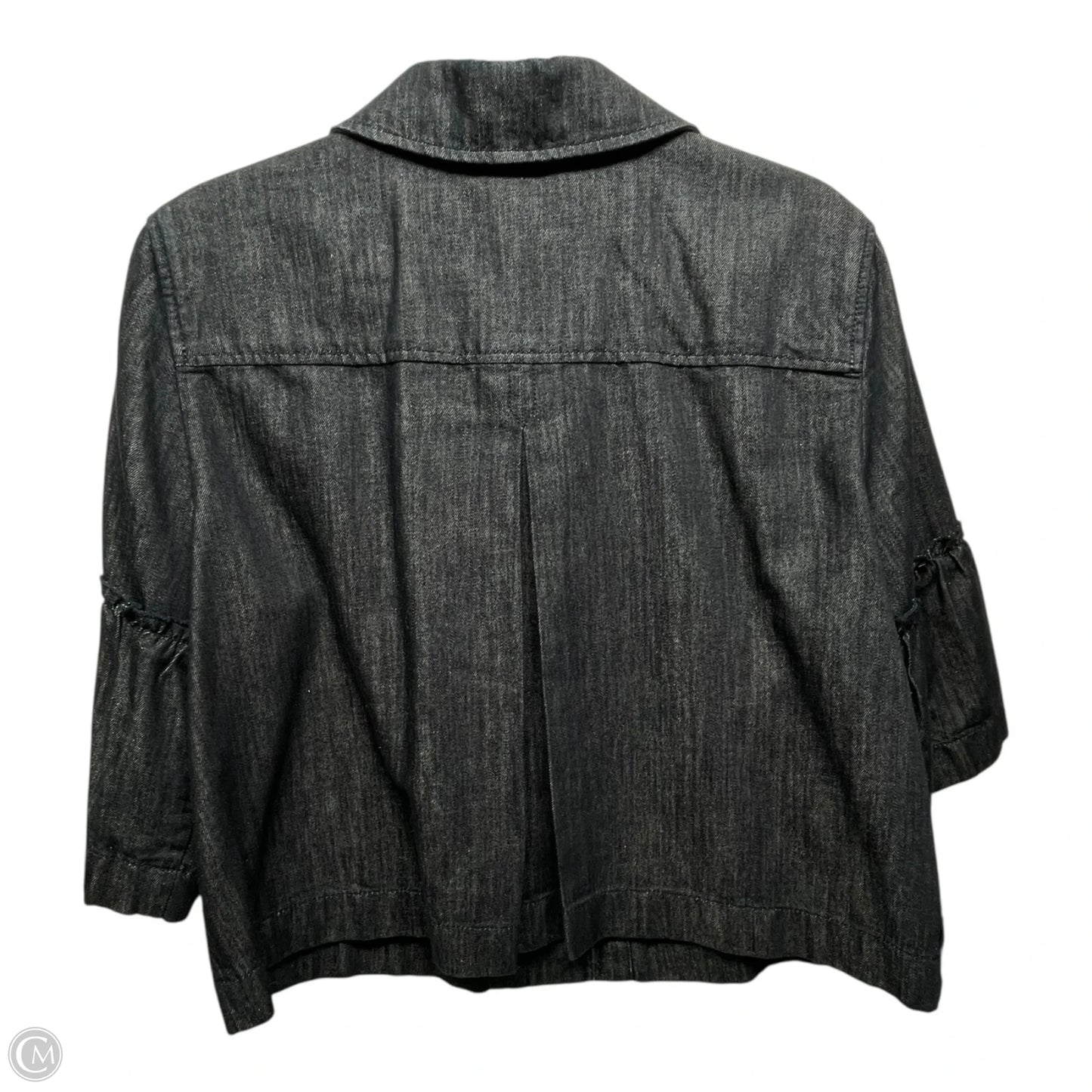 Jacket Denim By Ann Taylor In Blue Denim, Size: L