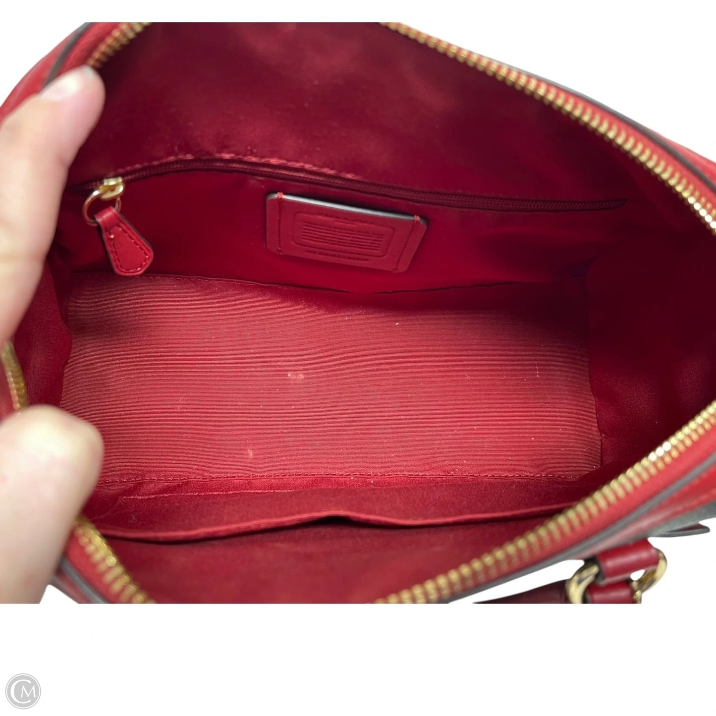 Crossbody Designer By Coach, Size: Medium