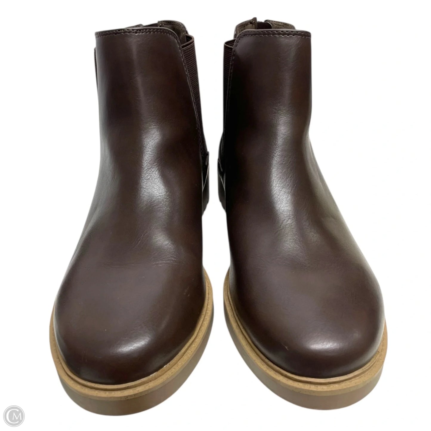 Boots Ankle Flats By Esprit In Brown, Size: 9.5