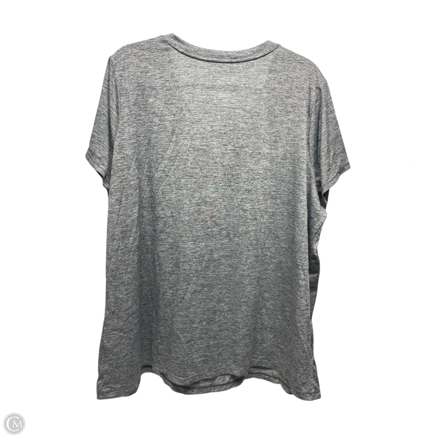 Athletic Top Short Sleeve By Xersion In Grey, Size: 3x