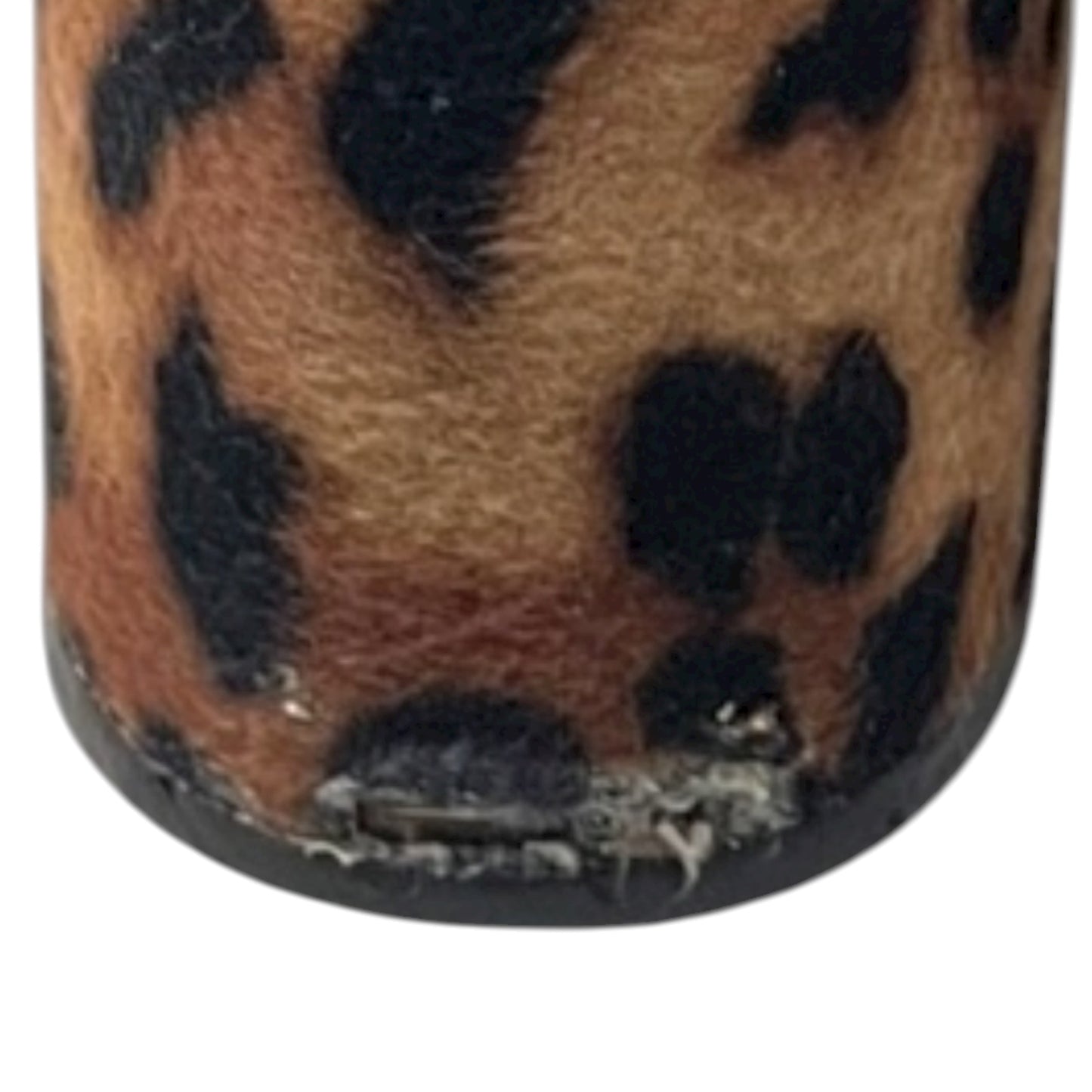 Boots Ankle Heels By Steve Madden In Animal Print, Size: 7.5