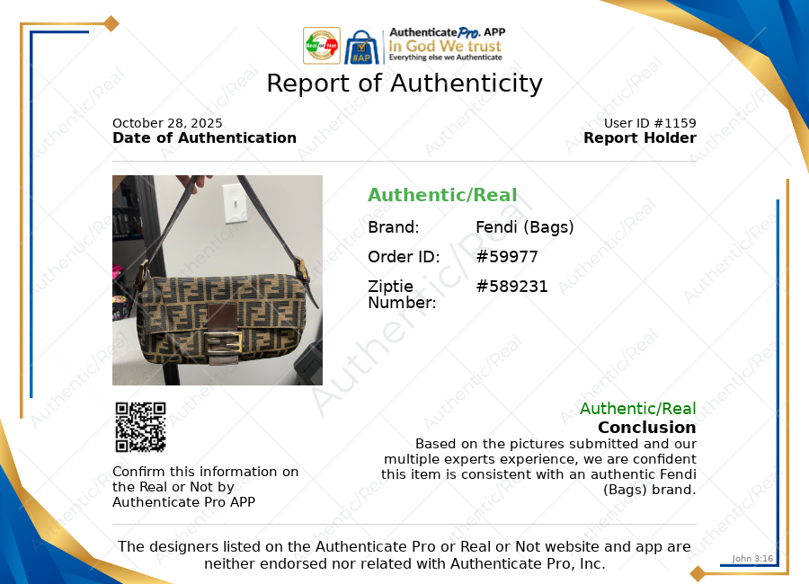 Handbag Luxury Designer By Fendi, Size: Small