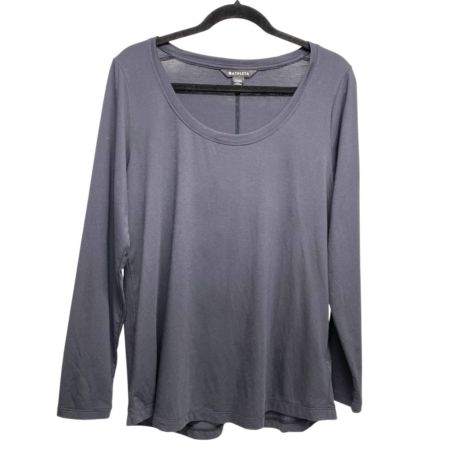 Top Long Sleeve By Athleta In Navy, Size: M