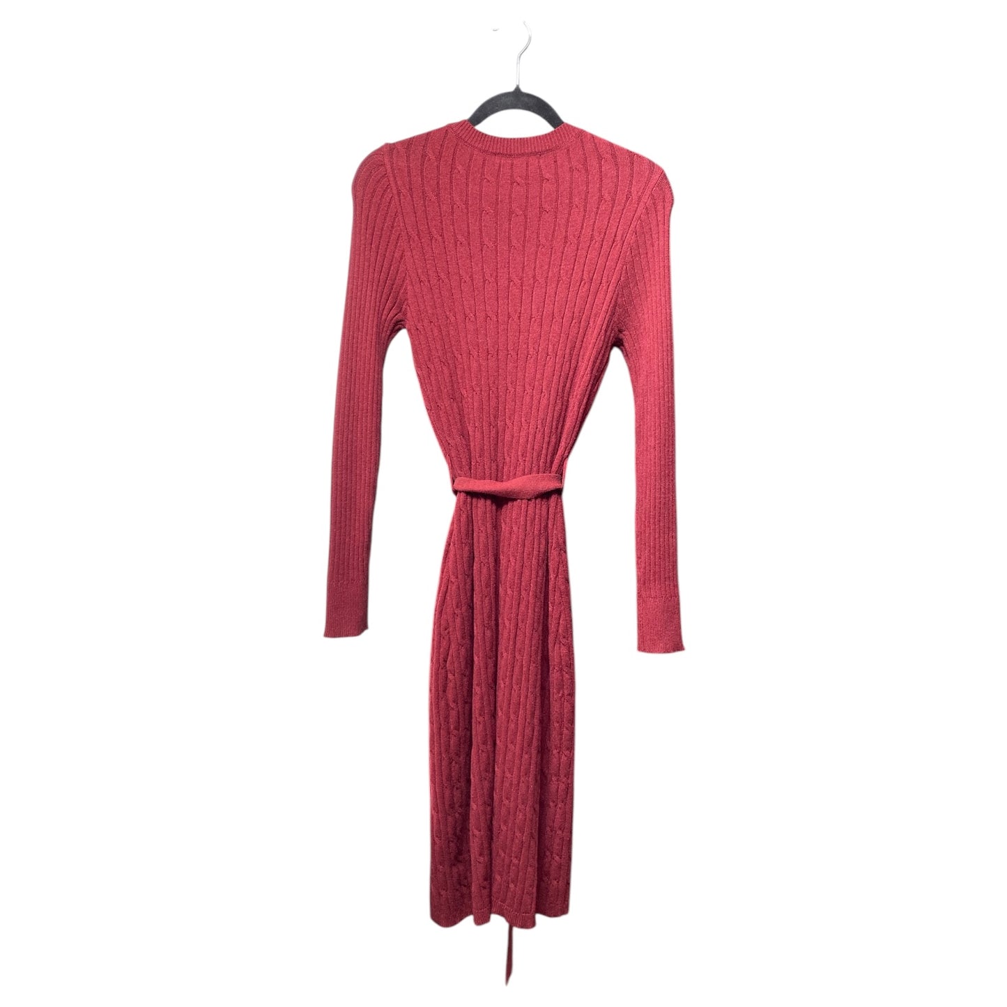 Dress Sweater By Merokeety In Maroon, Size: M