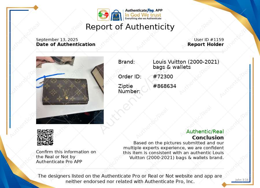 Wallet Luxury Designer By Louis Vuitton, Size: Medium