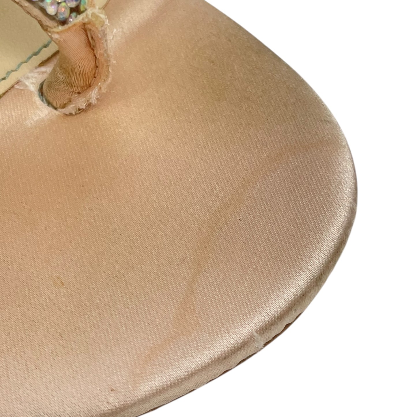 Sandals Flats By Betsey Johnson In Silver & Tan, Size: 8
