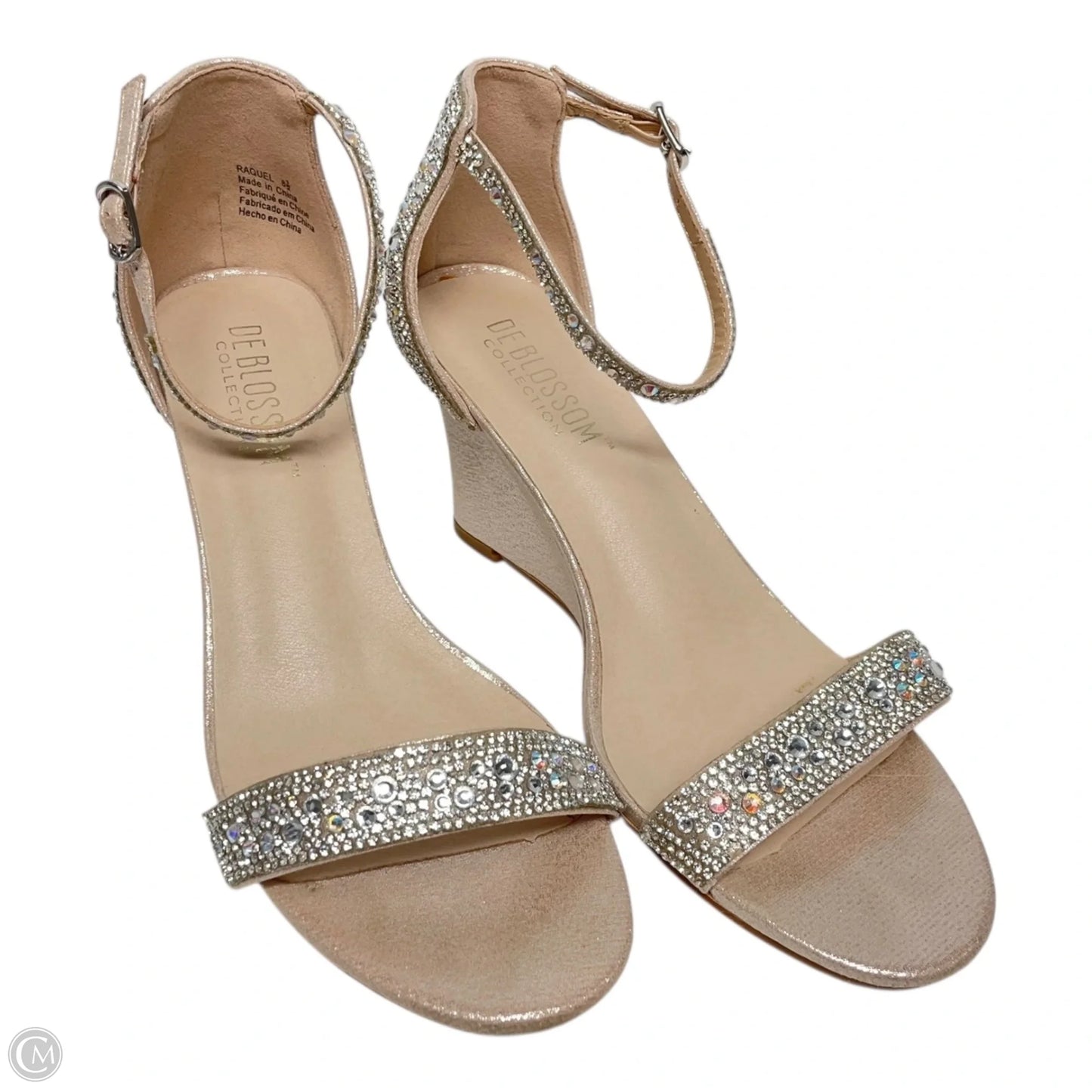 Shoes Heels Wedge By de Blossom In Beige, Size: 8.5