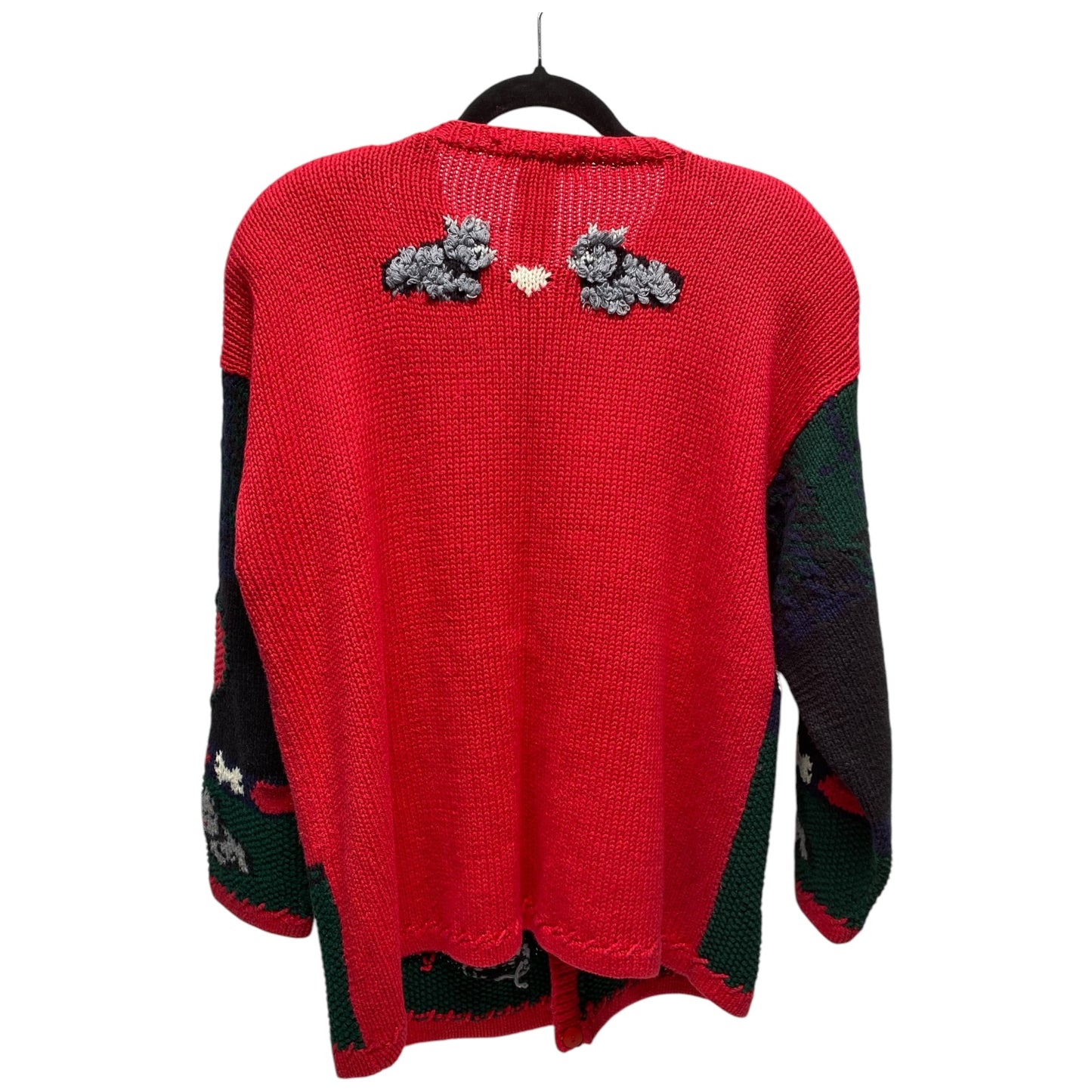 Sweater By EAGLES EYE In Green & Red, Size: L