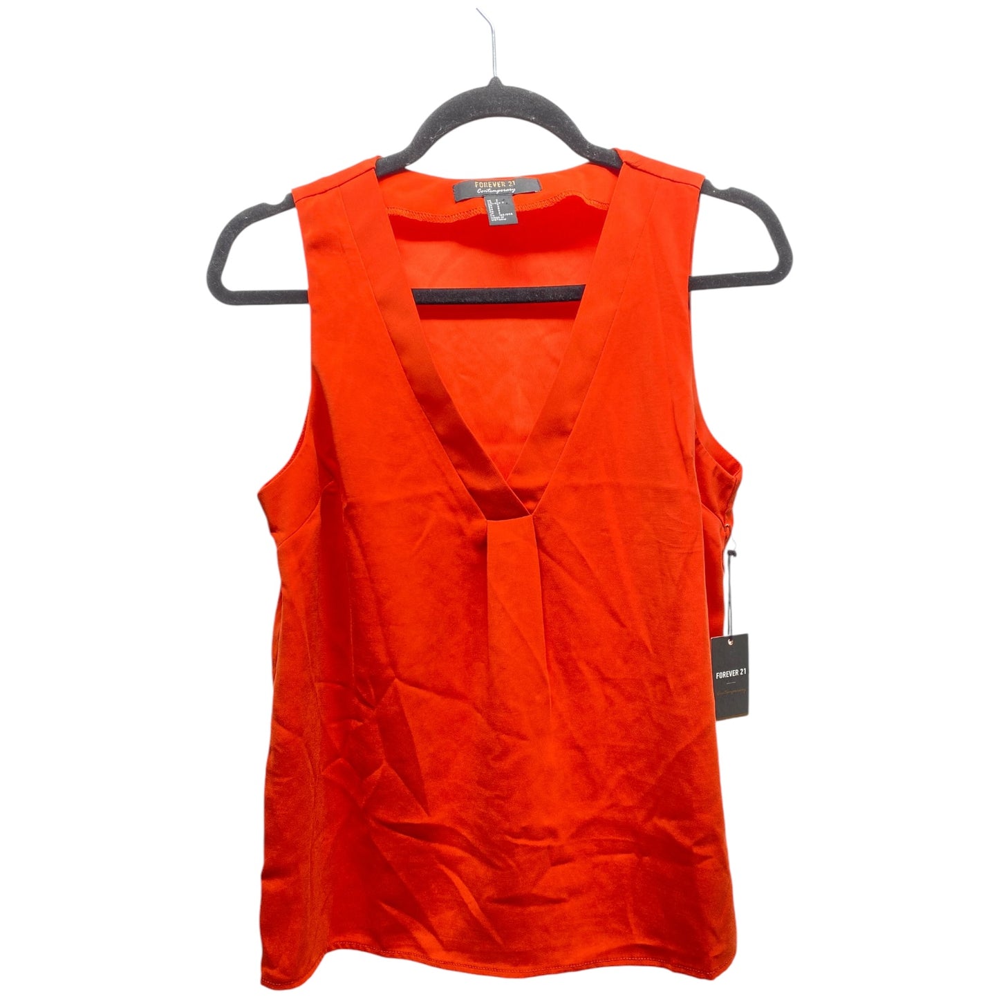 Top Sleeveless By Forever 21 In Red, Size: S