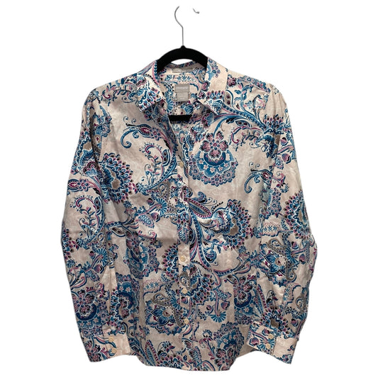 Top Long Sleeve By Chicos In Paisley Print, Size: M