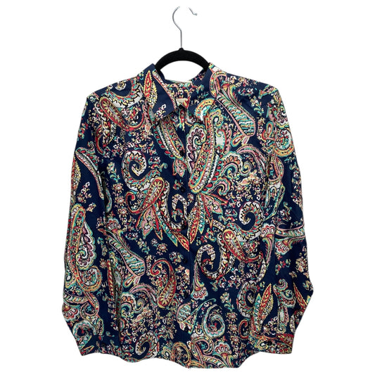 Top Long Sleeve By Chicos In Paisley Print, Size: S