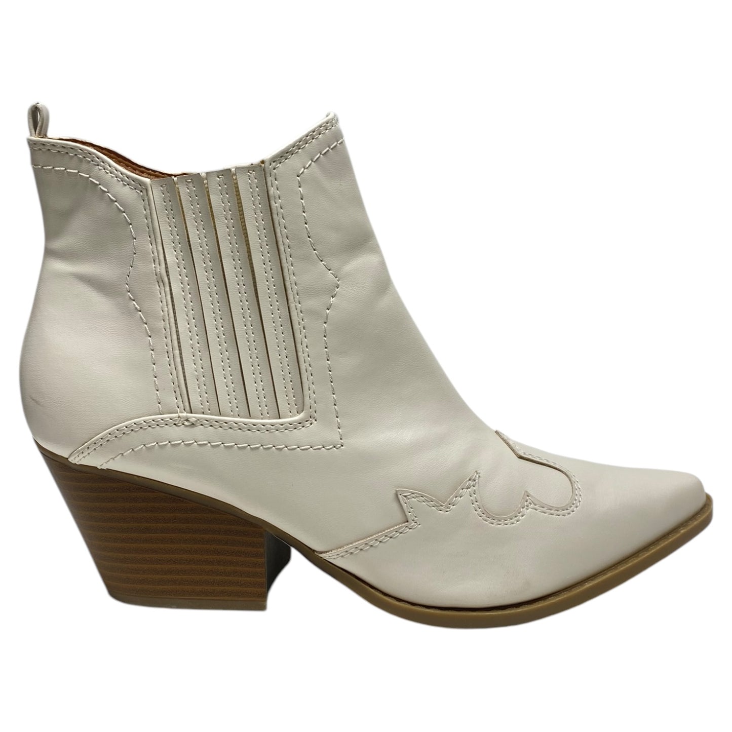 Boots Ankle Heels By Indigo Rd In White, Size: 8.5