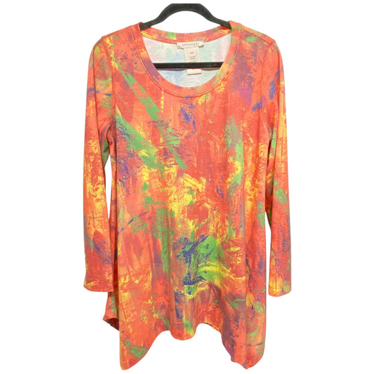 Top Long Sleeve By Philosophy In Orange, Size: M