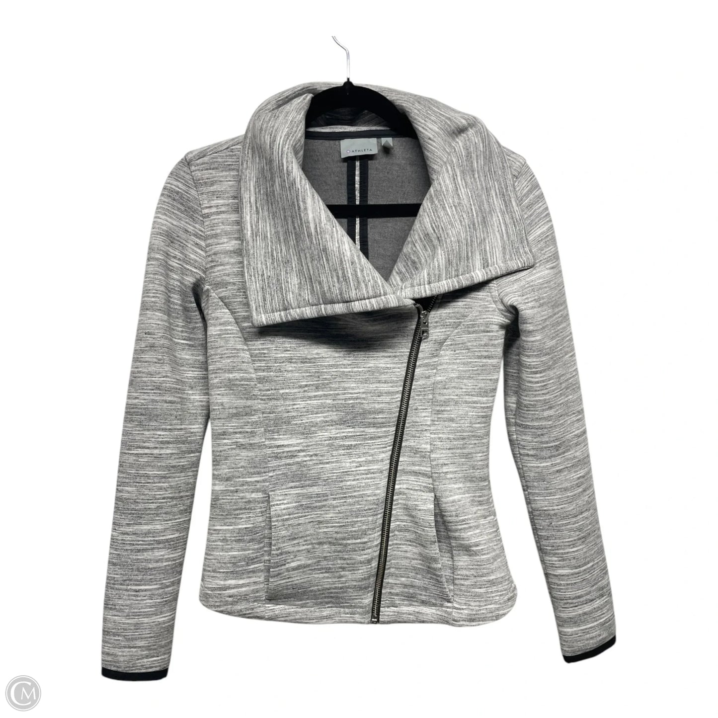 Athletic Jacket By Athleta In Grey, Size: Xxs