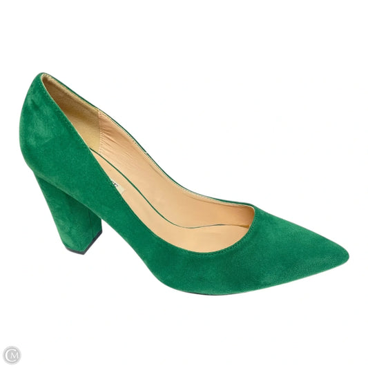 Shoes Heels Block By Joy in Love In Green, Size: 10
