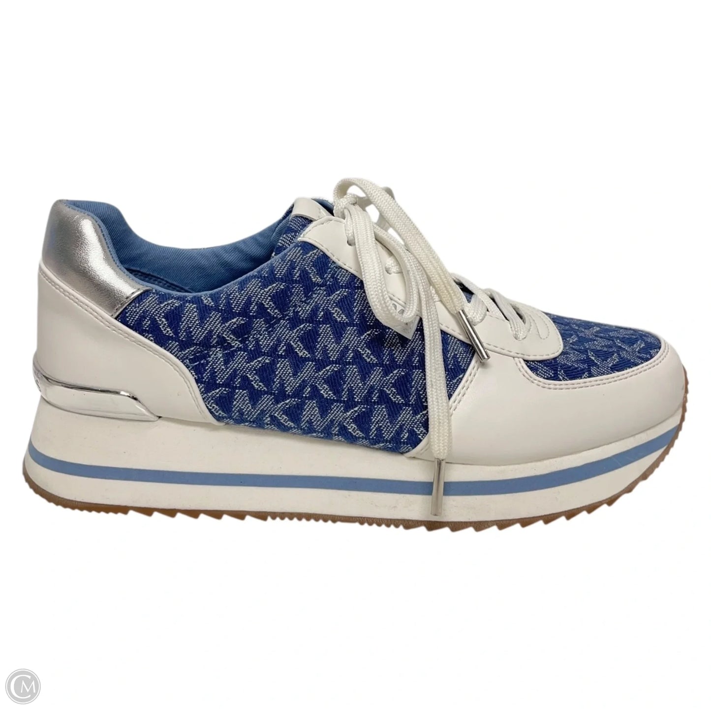 Shoes Sneakers By Michael By Michael Kors In Blue & White, Size: 9