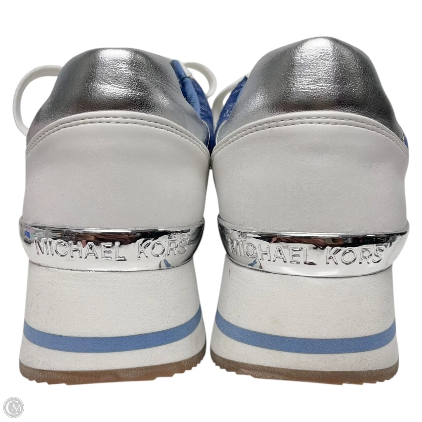 Shoes Sneakers By Michael By Michael Kors In Blue & White, Size: 9