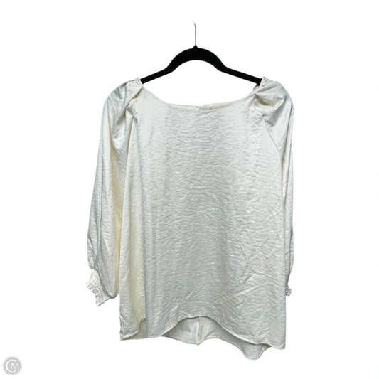 Top 3/4 Sleeve By Umgee In Cream, Size: S
