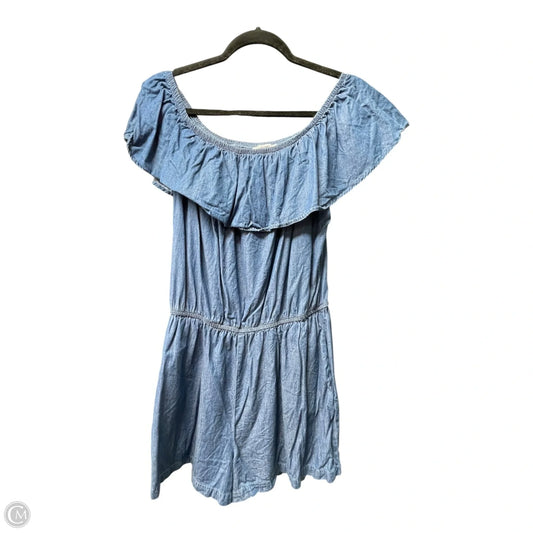 Romper By Ci Sono In Blue Denim, Size: Xl